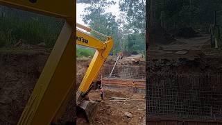 Update terkini jembatan Argosari #shorts #jembatan #ambruk #komatsu #salatiga #backhoe #terkini