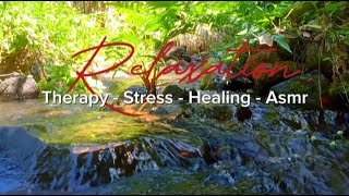 Relaksasi Suara Air jernih dan kicauan burung liar ( ASMR - RELAXATION - TERAPI - WATERFLOWHD )