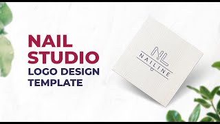 Nail Studio Logo Design Template