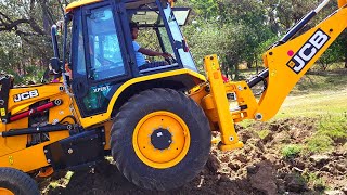 New Jcb 3dx Eco Xpert Backhoe Machine Mud Leveling By Loader and Bucket | New JCB First Video