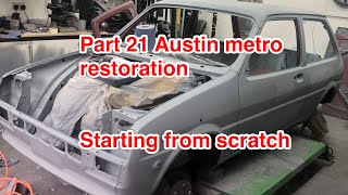 Part 21 Austin metro restoration starting from scratch unexpected garage upgrade