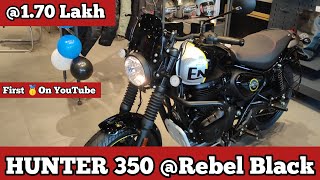 Rebel Black Colour Of Hunter 350 ! First Impression  And WalkAround