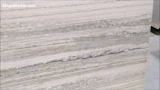 Silver Travertine Honed & Filled Marble Slabs