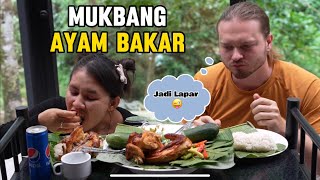 MUKBANG AYAM PANGGANG 1 EKOR!! REAKSI BULE ANEH??