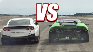 LAMBORGHINI HURACAN TWIN TURBO vs NISSAN GTR R35 NISMO