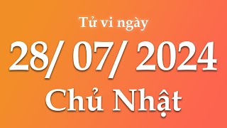 Tử Vi Ngày 28/07/2024 Của 12 Con Giáp | Triệu phú tử vi