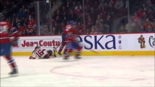 Pk Subban huge hit on Jacob Josefson