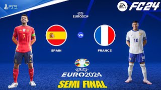 FC 24 - Spain Vs France - UEFA EURO 2024 Semi Final Match | PS5™ [4K60]