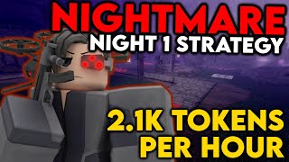 BEST NIGHTMARE Night 1 Strategy in Tower Defense X