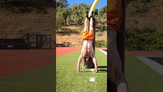 Handstand Push Ups off the Goal Post