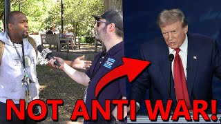 Jordan CHALLENGES Anti-War Trump Supporter: He's Not Anti-War!