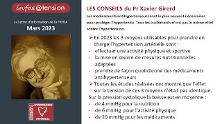 Les médicaments antihypertenseurs sont le plus souvent nécessaires pour protéger l’hypertendu