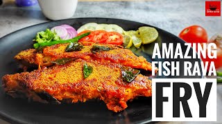 How to make fish rava fry | Amazing restaurant style fish fry recipe | Crispy fish rava fry