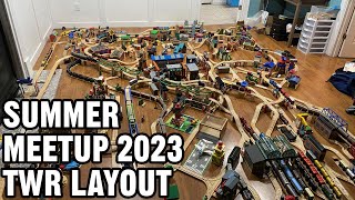 HUGE Thomas Wooden Railway Layout with Friends - July 2023