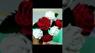 പേപ്പർ പൂവ് paperpaper craft ideas rose flower craft Lilly flower paper flower making