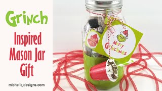 Grinch Inspired Mason Jar Gift Video