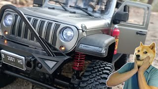 Unboxing RC MN128 | Review Jeep Wrangler Rubicon mobilnya anak pejabat...