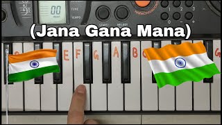 Jana gana mana easy & slow piano tutorial.