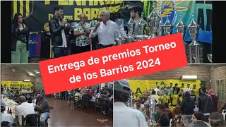 Entrega de premios Liga Torneo de los Barrios 2024