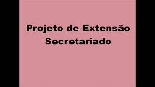 Portfólio Projeto de extensão - Secretariado