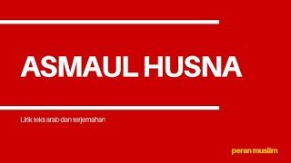 Lagu Asmaul Husna Terbaik mudah untuk di Hapal