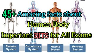 Amazing facts about our Body#Most IMP Bits for all compitative Exams