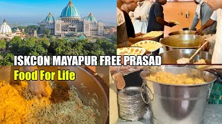 Free Mahaprasad Evening, Food for All, Mayapur Iskcon, Chandrodaya Mandir, Nabadweep Dham