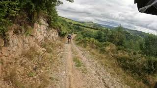 HA22 - GX010340 - Faster descent and I bottle a corner on the Honda Africa twin