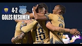 PUMAS VS EMELEC 4-2 RESUMEN CON A LIBERTADORES 2016