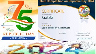 Republic day 2024 | Republic dayCertificate Download 2024 |26Januarycertificate 2024#republicday2024