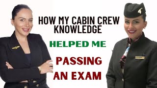 HOW my Cabin Crew KNOWLEDGE HELPLED me passing Aviation Management EXAM