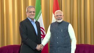 India's Modi meets Iran's president at BRICS summit in Russia