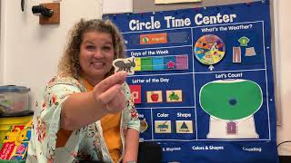 Circle time for the week of 8/17-8/20/20