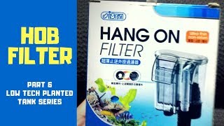 HOB Filter Setup | Low Tech Planted Tank Series | Part 6