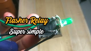 CARA MEMBUAT FLASHER SEDERHANA!!!RELAY 5V