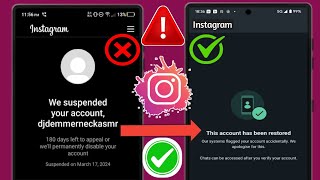 Kami Menggantung Akaun Instagram Anda 180 hari Masalah |  Akaun Instagram Digantung