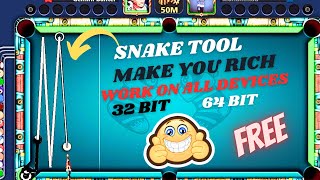 8 ball pool snake tool gameplay