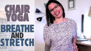 SEATED YOGA STRETCHES  - Relieve Tension at Work or Home | Mindful Yoga with YogiBethC #chairyoga