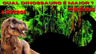 Quais dinossauros eram maiores do que um tiranossauro Rex?