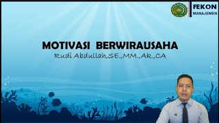 Motivasi Berwirausaha