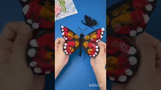 How To Make Paper Butterfly Easy Paper Butterfly #butterfly #easy #drawing #trending