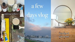 Few Days Vlog: Ross signed with a team! painting updates & getting house ready for girls weekend :)