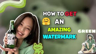 How to get an amazing watermark #blackpink #blink #bts #army