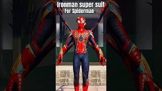 Ironman supersuit for Spiderman 🕷️ #ironmansuits #spidermansuits #spiderman #ironman #avengersgta5