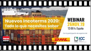 Nuevos Incoterms 2020 | Webinar DHL Express España