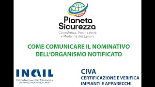 La comunicazione dell'organismo notificato