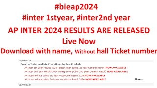 AP INTER RESULTS 2024 1ST YEAR, 2ND YEAR   Made with Clipchamp