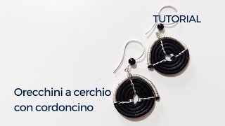 Orecchini in tecnica wire con cordoncino!