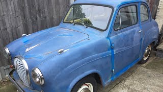 1958 Austin A35 Radiator removal barn find car