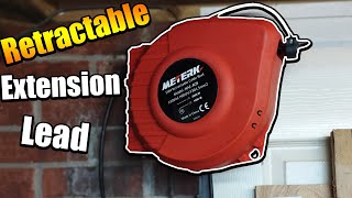 Wall-Mounted Retractable Extension Cord Review and Set Up | Workshop Upgrades